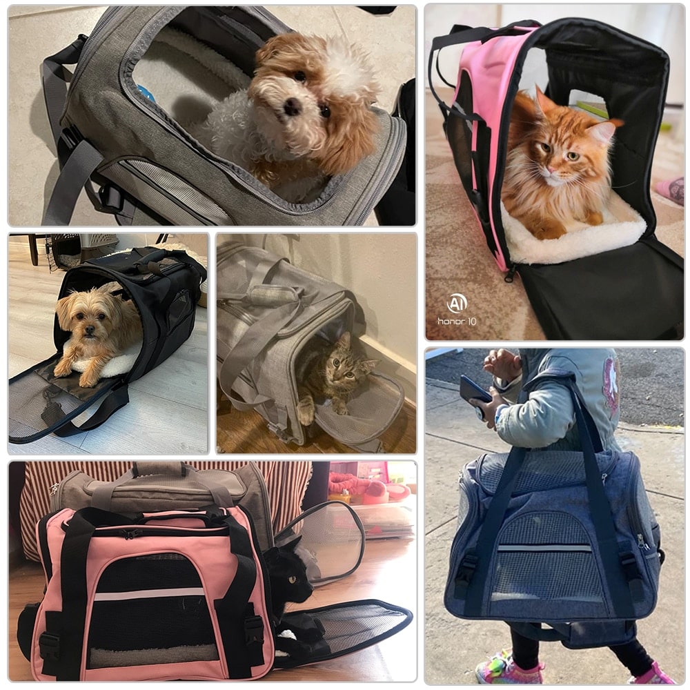 Photos clients de notre sac de transport pour animaux