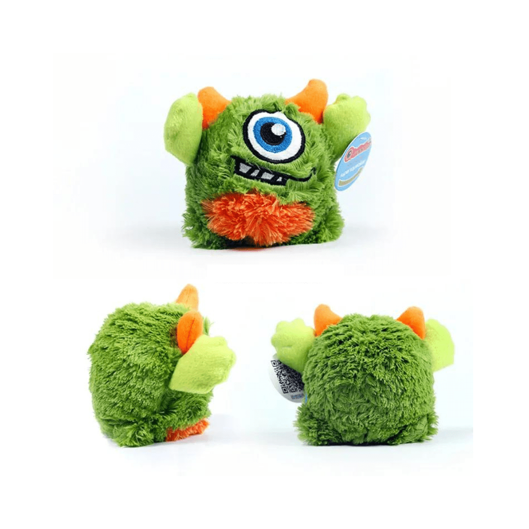 Peluche pour chien - Monstre interactif vert