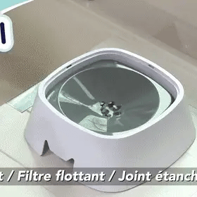 Gamelle pour chien anti-débordement