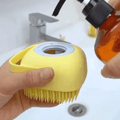 Présentation brosse de bain pour animaux