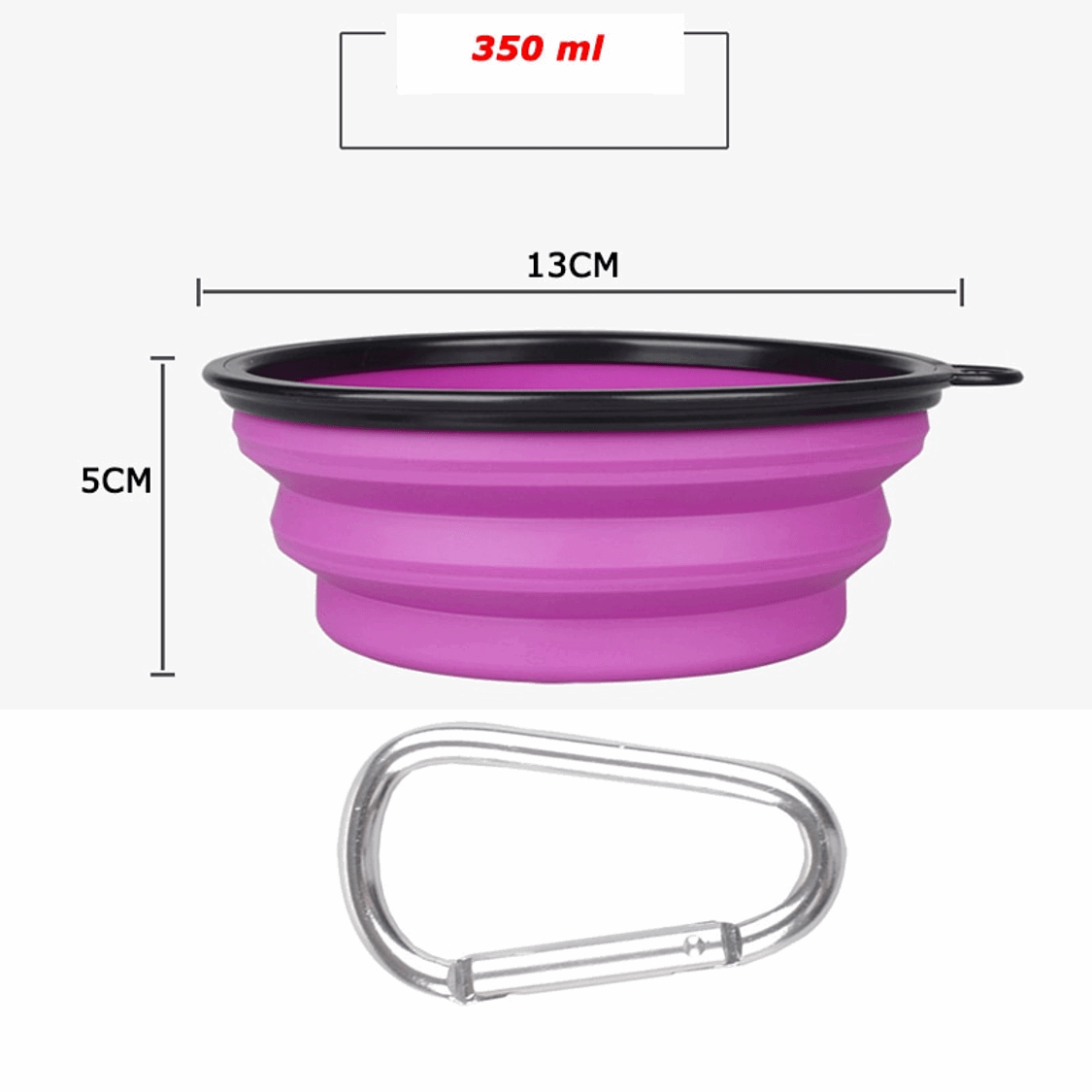 Gamelle de voyage 350ml pour chien
