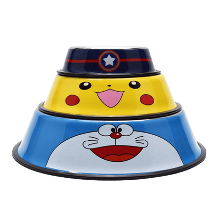 3 tailles différentes dans notre gamme de gamelles originales pour animaux