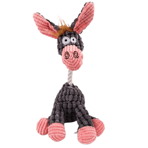 peluche pour chien en forme d'âne