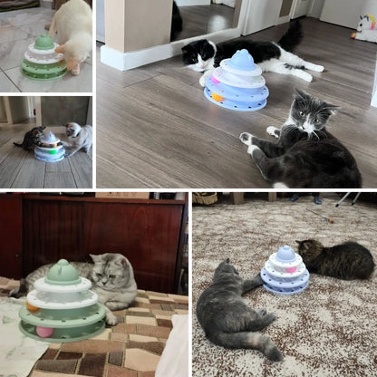 Photos clients de notre tour de jeu avec balles pour chat