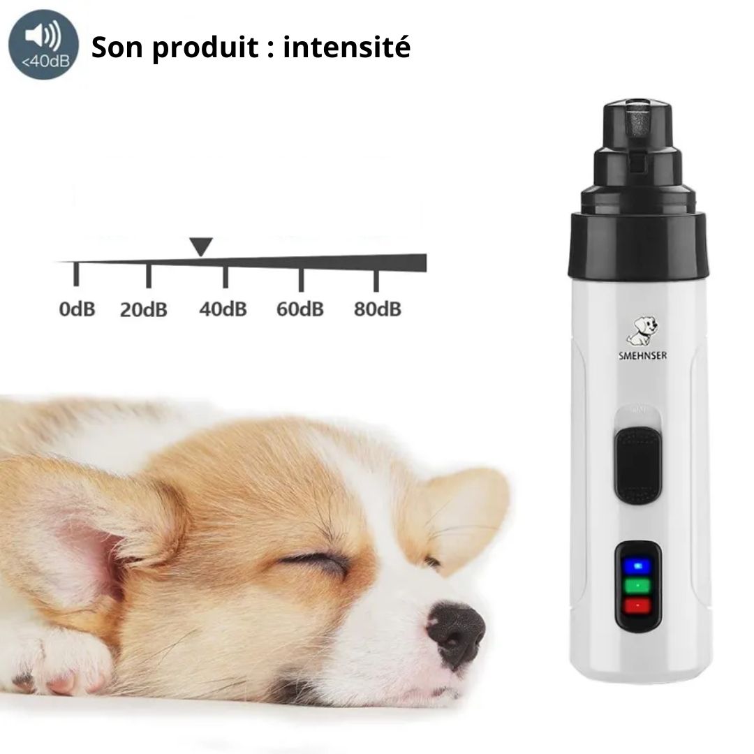 Informations sur notre lime à ongle électrique pour animaux