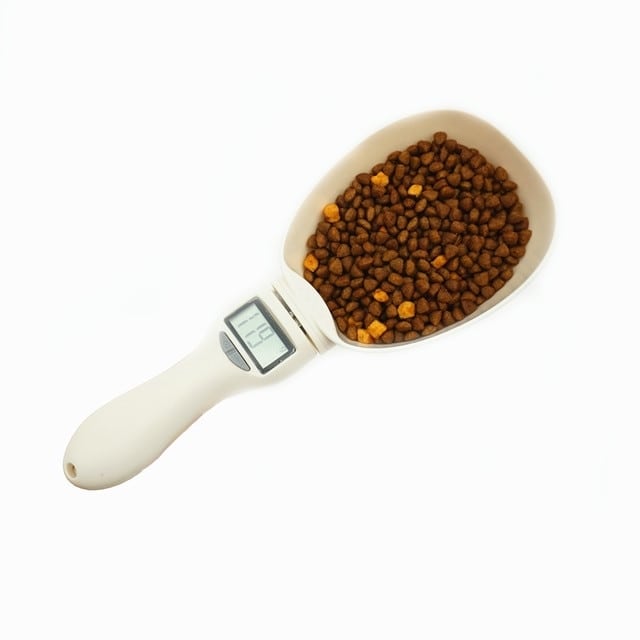 Cuillère balance électronique pour croquettes