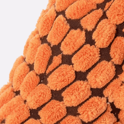 Peluche pour chien en forme de dinosaure orange