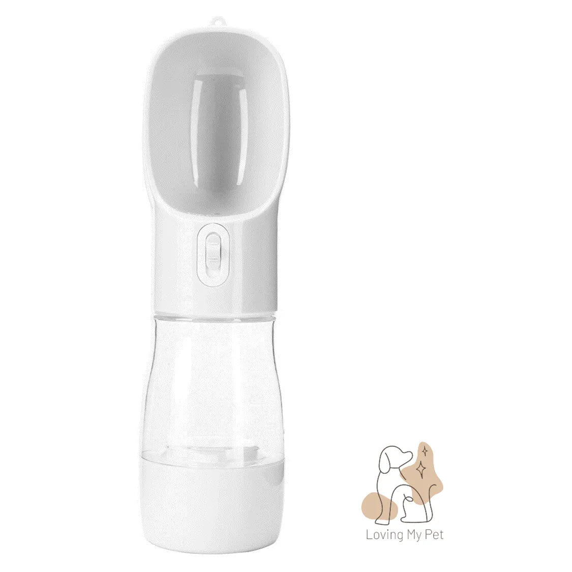 Gourde 3-en-1 grise pour chien et chat