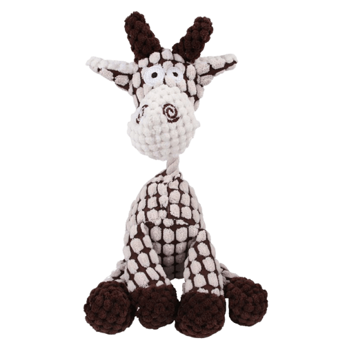 Peluche en forme de girafe pour chien