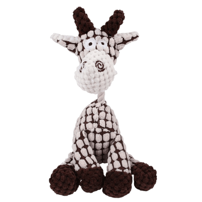 Peluche en forme de girafe pour chien