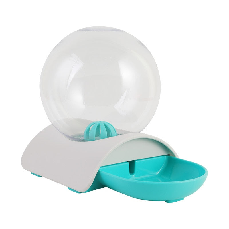 Fontaine bulle à eau vert pour chat