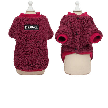 Pull molleton rouge pour chien