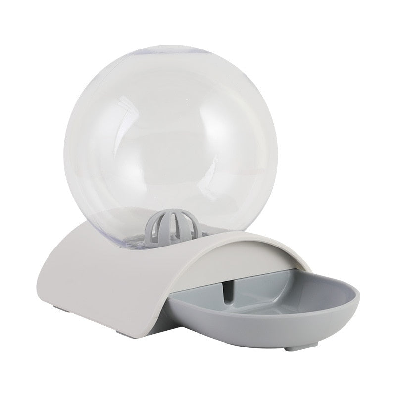 Fontaine bulle à eau grise pour chat