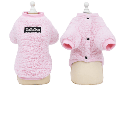 Pull molleton rose pour chien