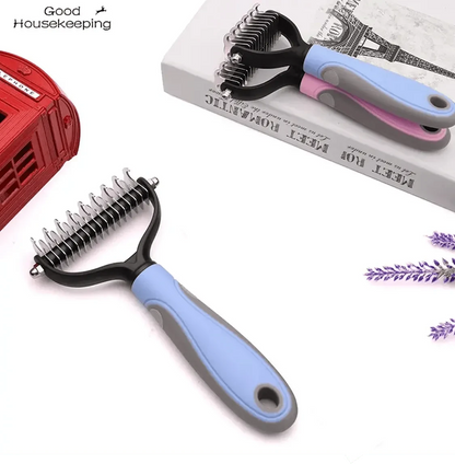 Brosse avec dents pour chien et chat