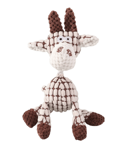 Peluche en forme de girafe pour chien