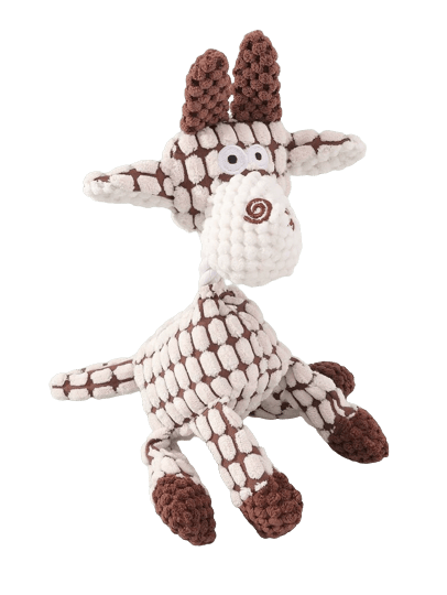 Peluche en forme de girafe pour chien