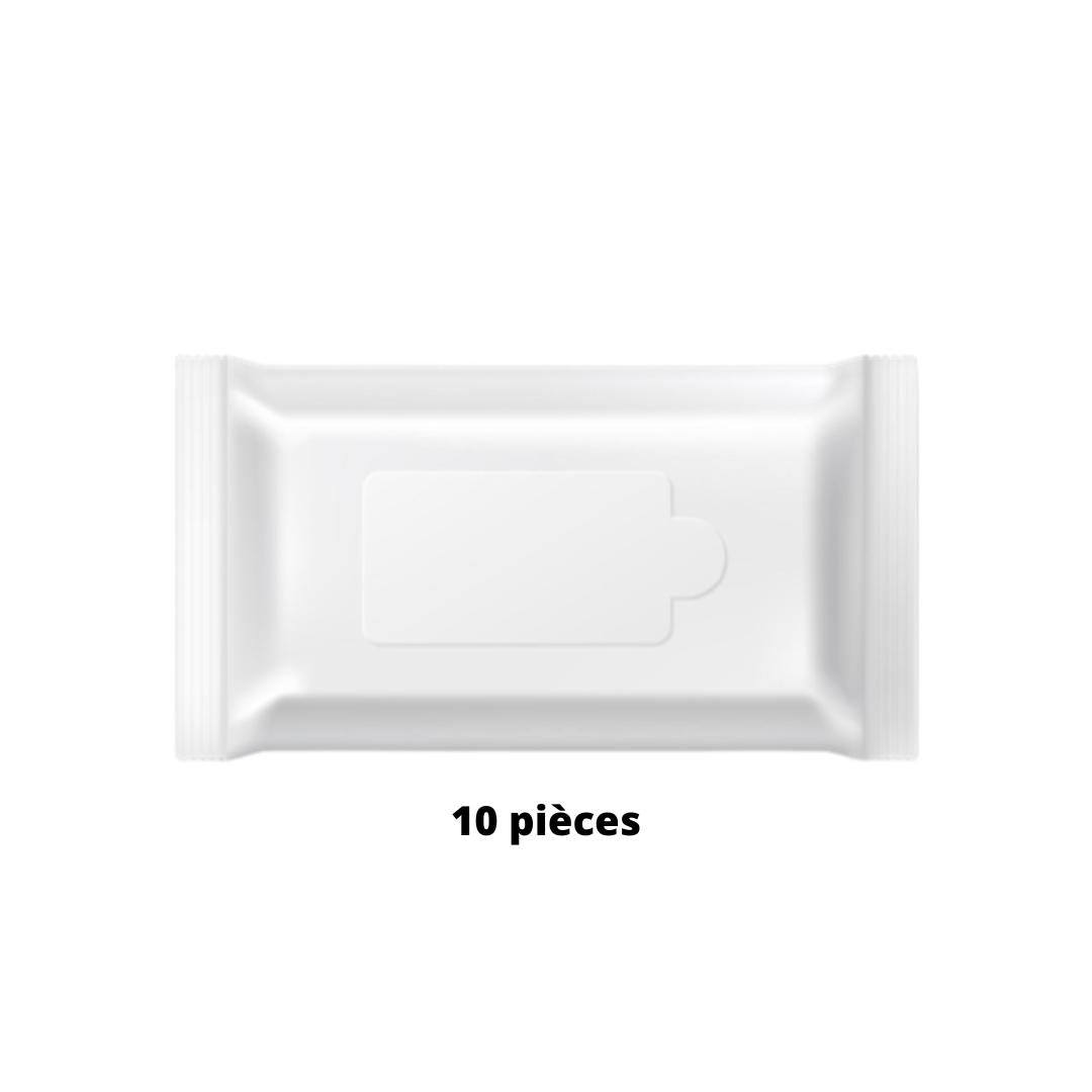 Lot de 10 lingettes pour la brosse de toilettage