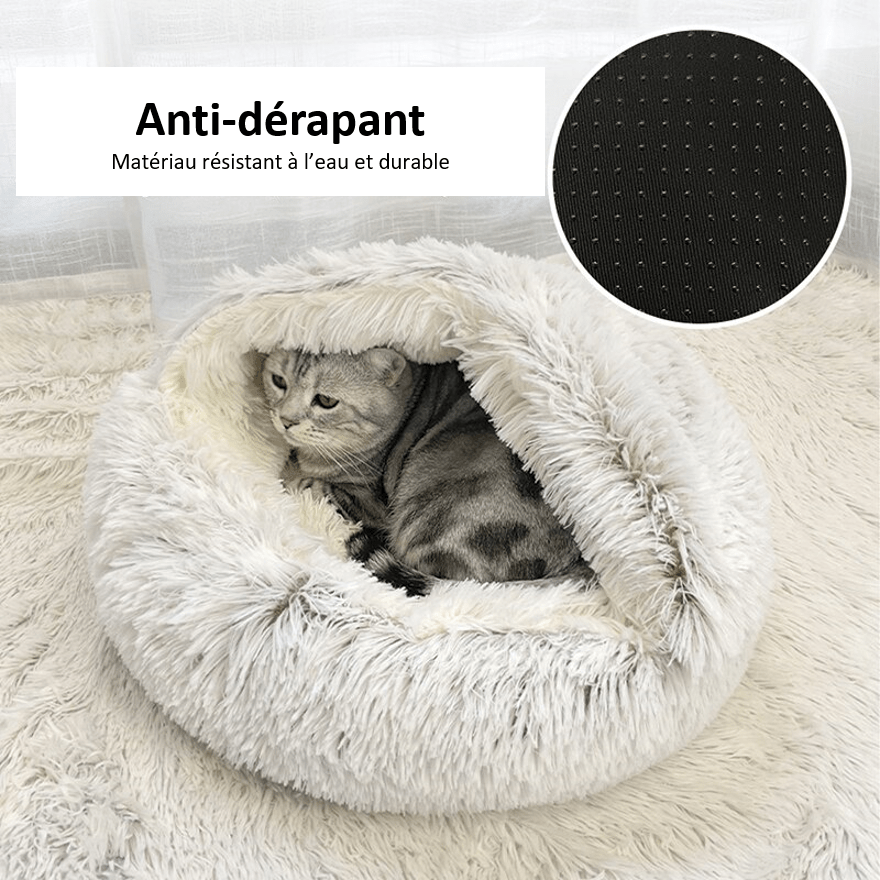 Surface anti-dérapante de notre nid pour chat