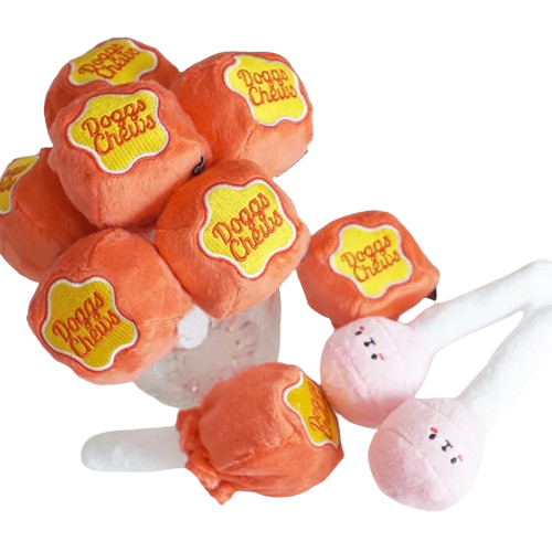 Peluche sucette pour chien et chat