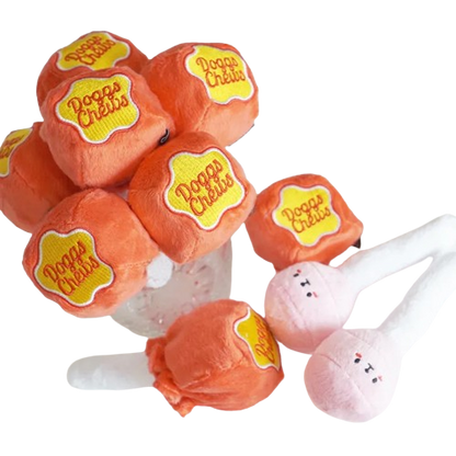 Peluche sucette pour chien et chat