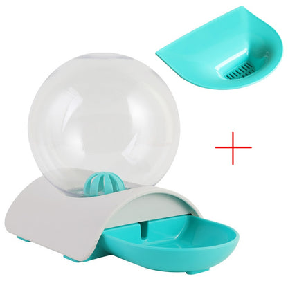 Fontaine bulle à eau vert avec accessoire pour chat
