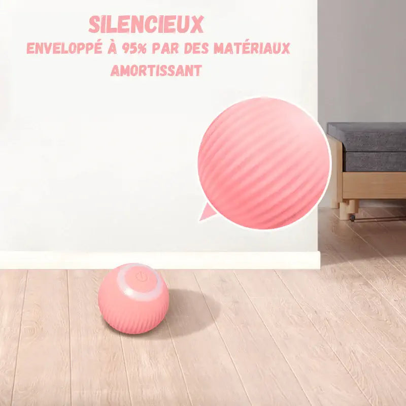 Balle interactive pour chat silencieuse