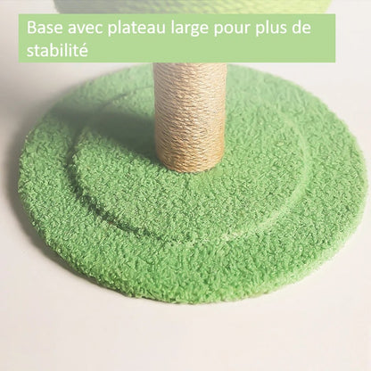 Socle de notre griffoir sapin de Noël pour chat