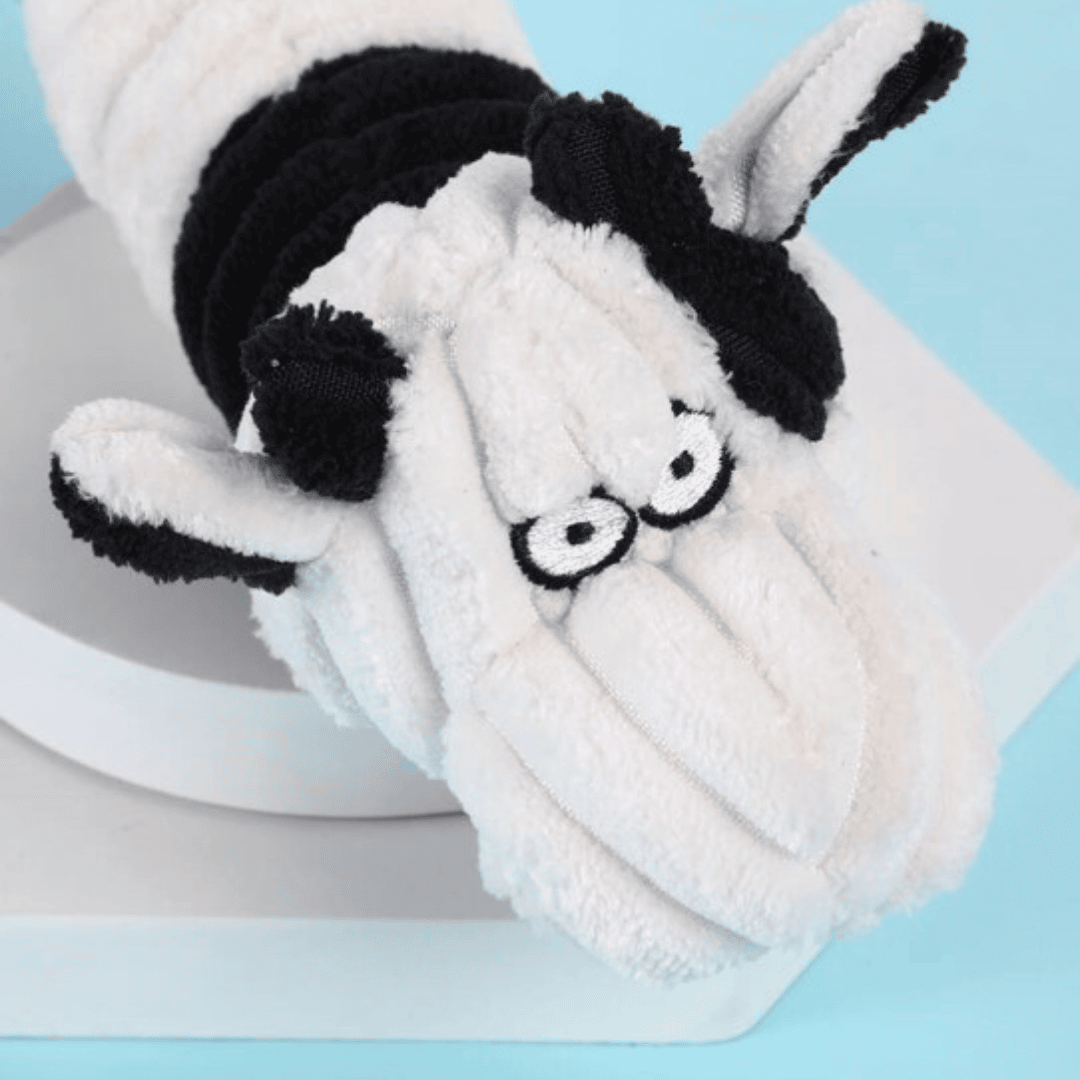 Peluche en forme de vache pour chien