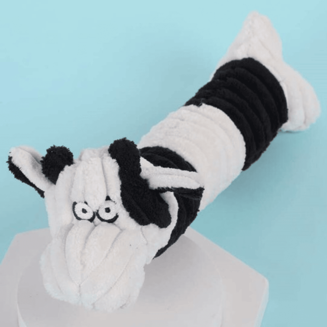 Peluche en forme de vache pour chien