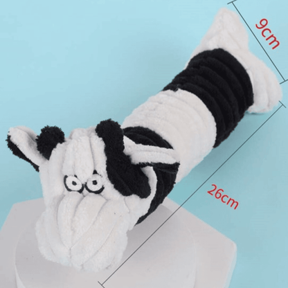 Dimensions de la peluche en forme de vache pour chien