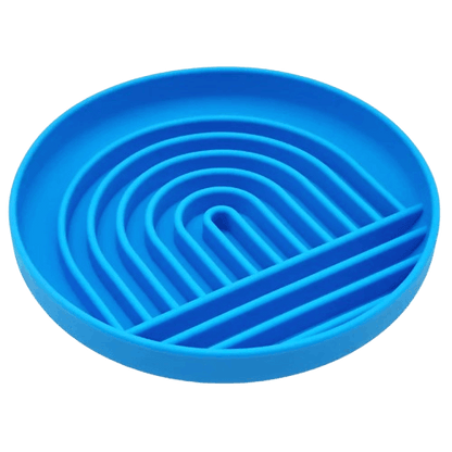 Gamelle bleue anti-glouton en silicone Arc