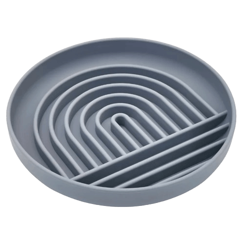 Gamelle grise anti-glouton en silicone Arc