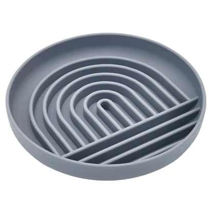Gamelle grise anti-glouton en silicone Arc