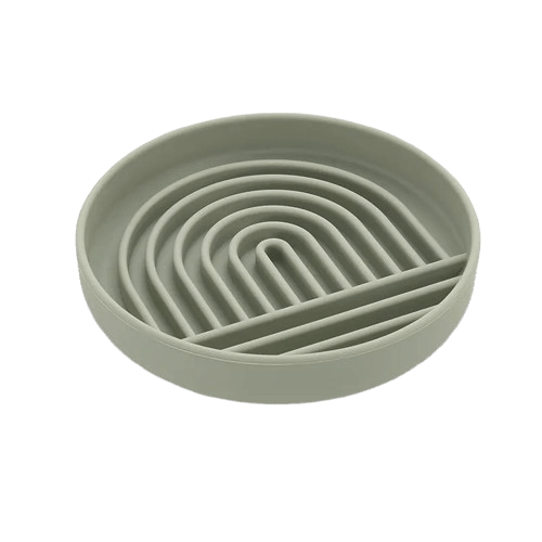 Gamelle kaki anti-glouton en silicone Arc