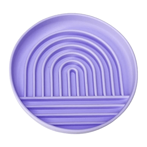 Gamelle violette anti-glouton en silicone Arc