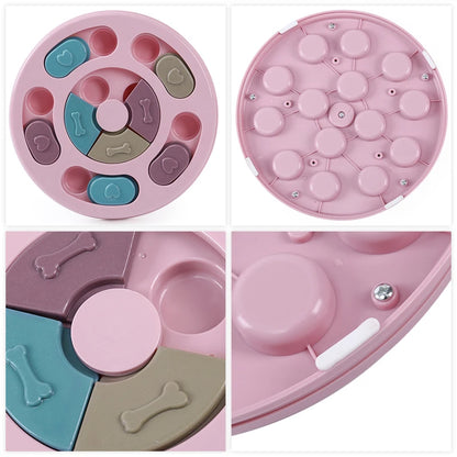 Détails du puzzle interactif à croquettes pour chien et chat