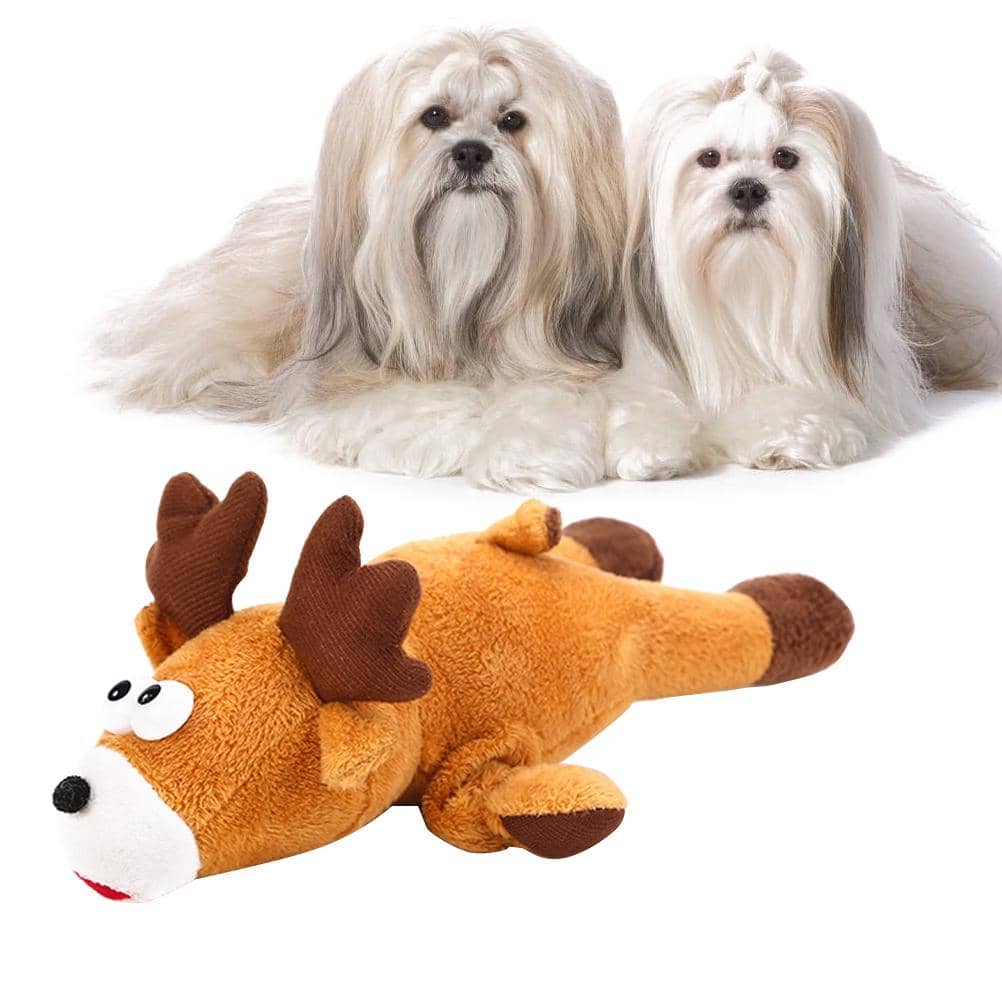 Peluche en forme de cerf pour chien