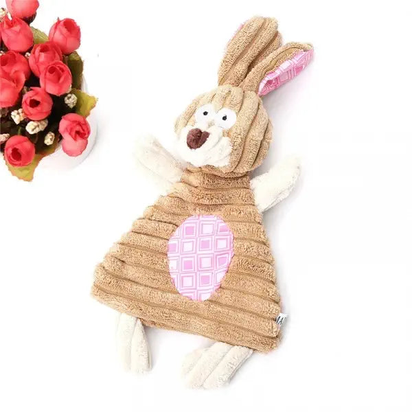 Peluche en forme de lapin pour chien