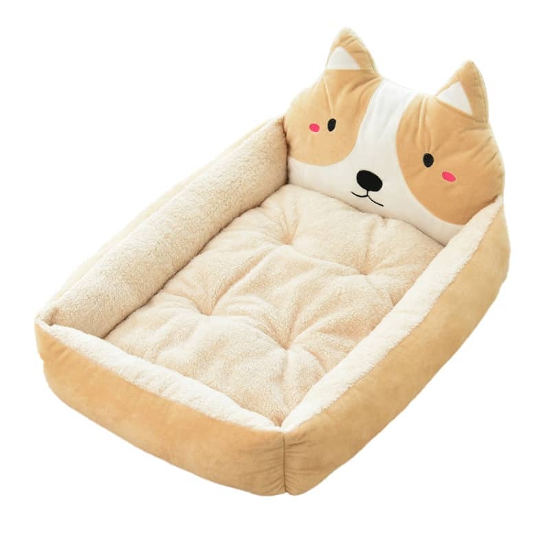 Lit beige pour animaux