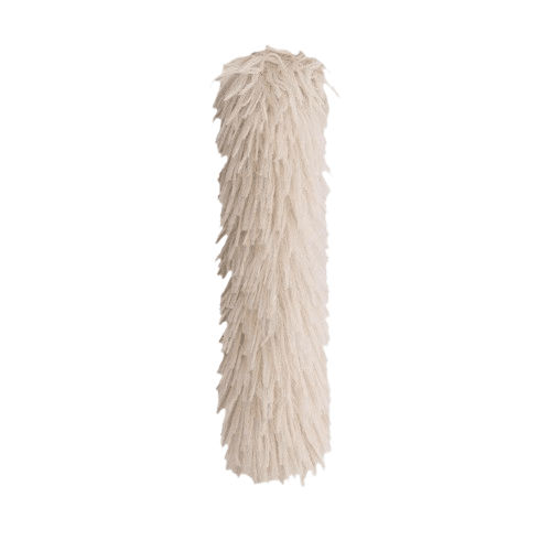 Peluche couinante beige pour chat