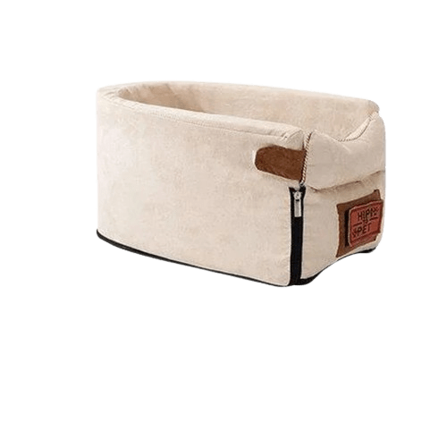 Couchage confortable de voyage beige pour petit chien et chat