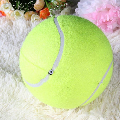Balle de tennis géante pour chien