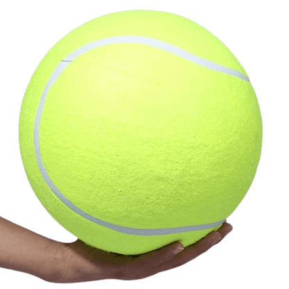 Balle de tennis géante pour chien