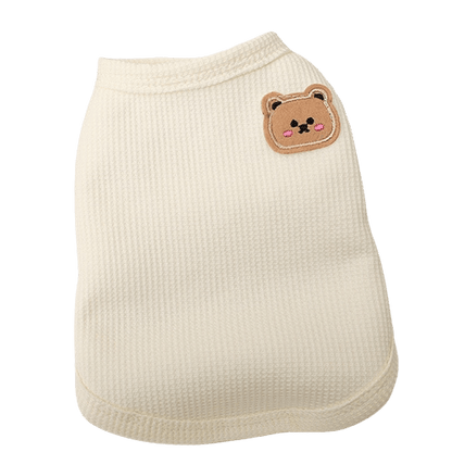 Pull ourson pour chien blanc