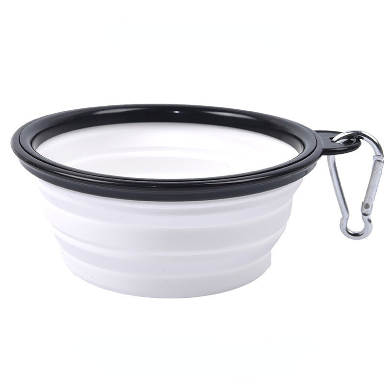 Gamelle de voyage blanc pour chien
