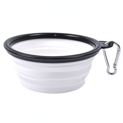 Gamelle de voyage blanc pour chien