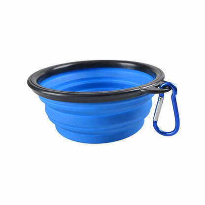 Gamelle de voyage bleue pour chien