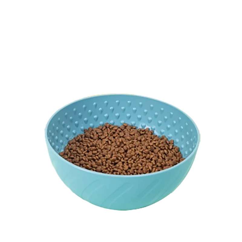 Bol à lécher bleu pour chien