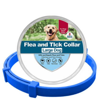 Collier anti-puces et anti-tiques bleu L pour chien